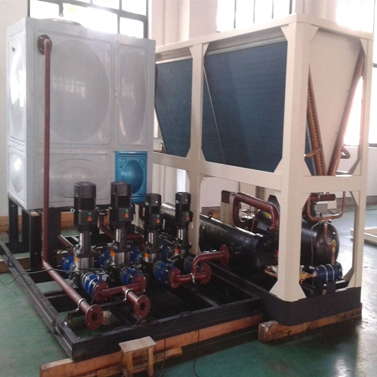 Air cooled hydraulic module chiller